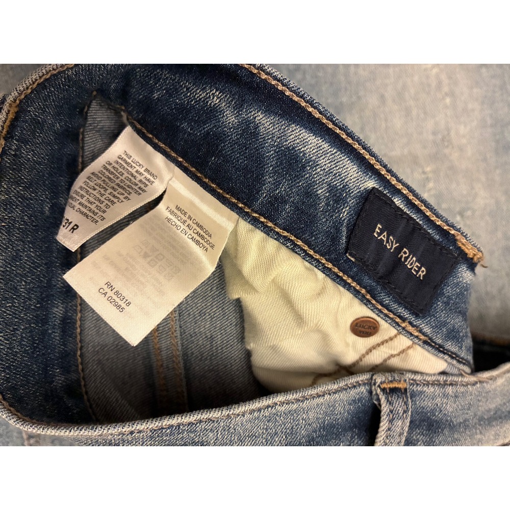 Lucky Brand Easy Rider Jeans Bootcut Mid Rise Women's Size 12 Casual Soft Denim - Picture 6 of 6